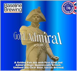 Gold Admiral Ale pump clip